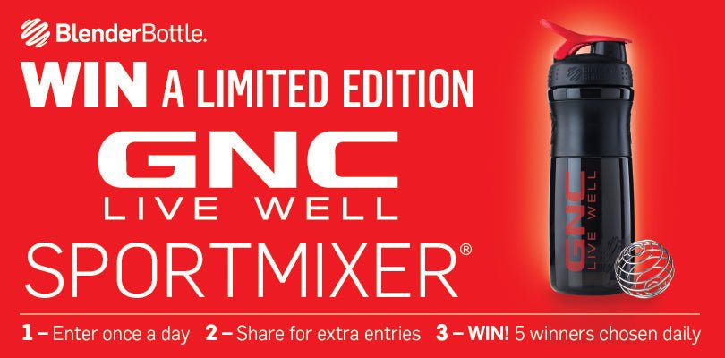 LIMITED EDITION GNC SPORTMIXER GIVEAWAY - BlenderBottle