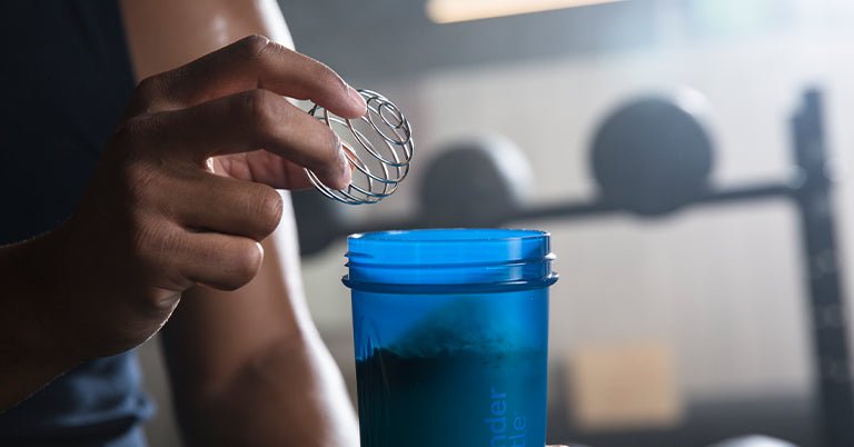 BlenderBottle 20-Ounce Mantra Glass Shaker Bottle for Protein
