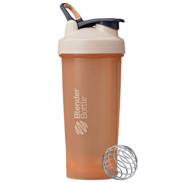 Peach 20oz BlenderBottle protein shake cup. | Color#peach_Size#28oz