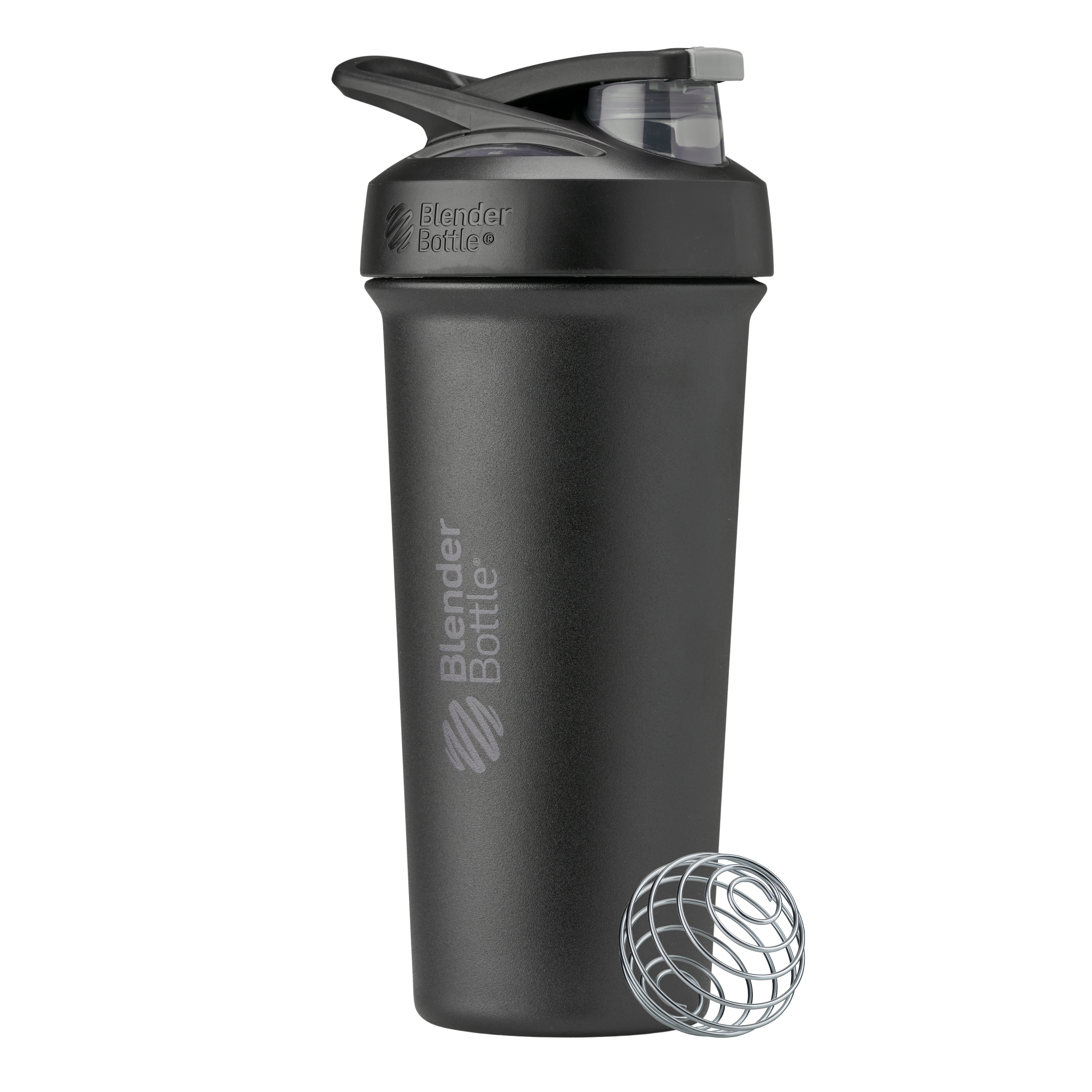 Full Black Sport Sleek stainless-steel shaker with locking lid.| Color#All Black