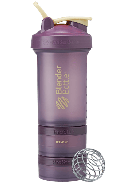 Pink ProStak shaker with storage for pills, supplements, protein, and more. | Color#Royal Set