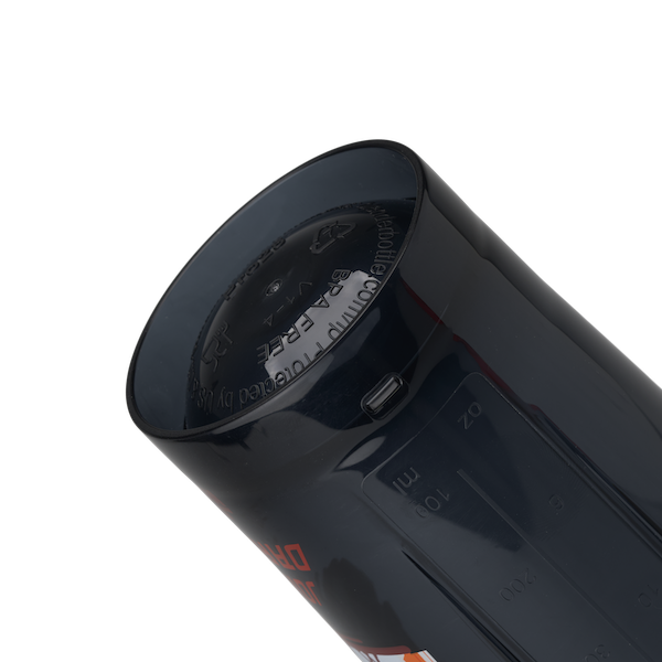 Black Dark Side ProSeries odor-resistant shaker bottle with rounded base. | filter:all