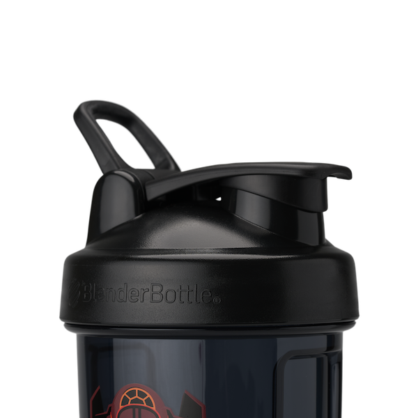 Black Dark Side ProSeries shaker bottle with easy open flip cap. | filter:all