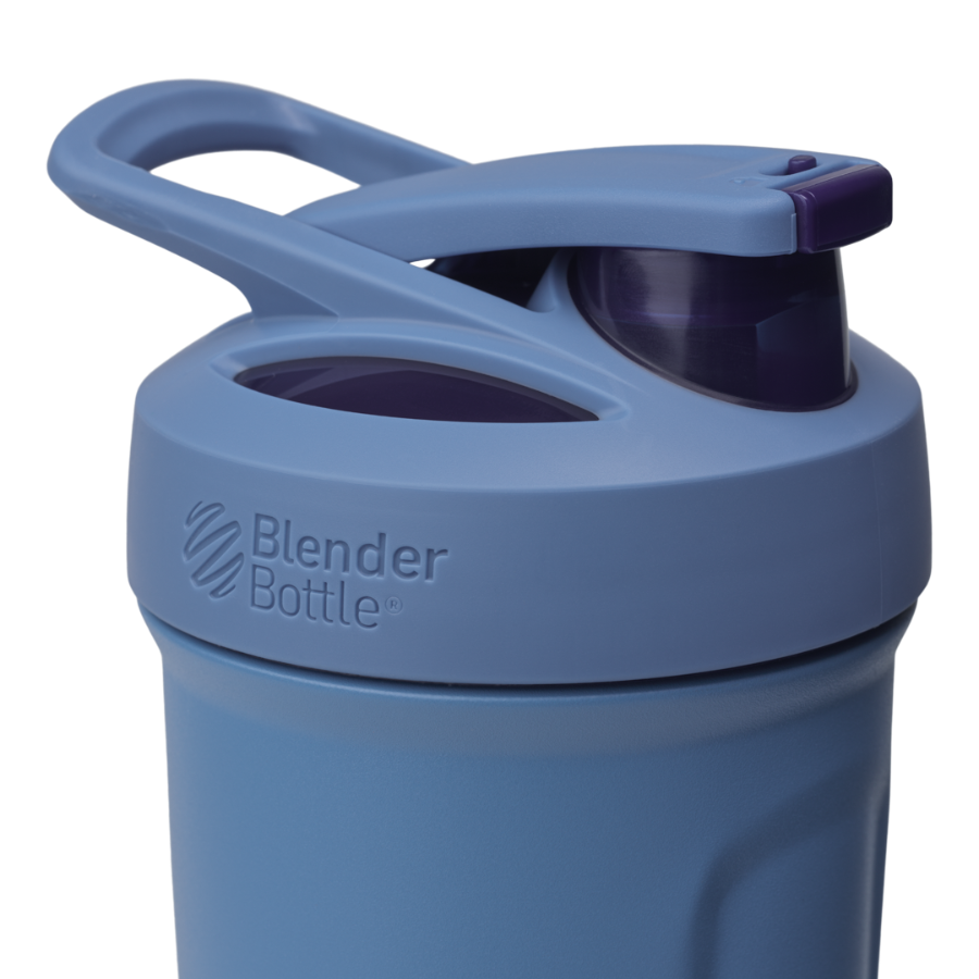 Dark blue Strada™ insulated protein shaker cup. | Color#Gameday Blue