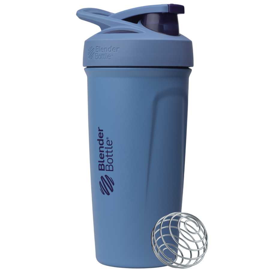 Dark blue Strada™ insulated protein shaker cup. | Color#Gameday Blue