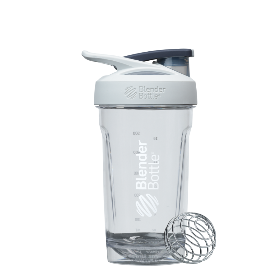Chalk Grey Sport Protein Shake Cup 28oz | Material#Polypropylene (PP)_Color#Chalk Grey_Size#24oz