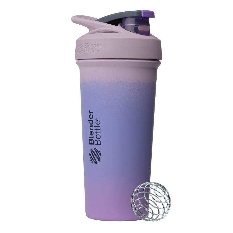 Sport Stainless Sleek shaker bottle with lockable lid and BlenderBall for smooth blends, featuring an insulated, easy-grip design and advanced blending technology. | Color#Lavender
