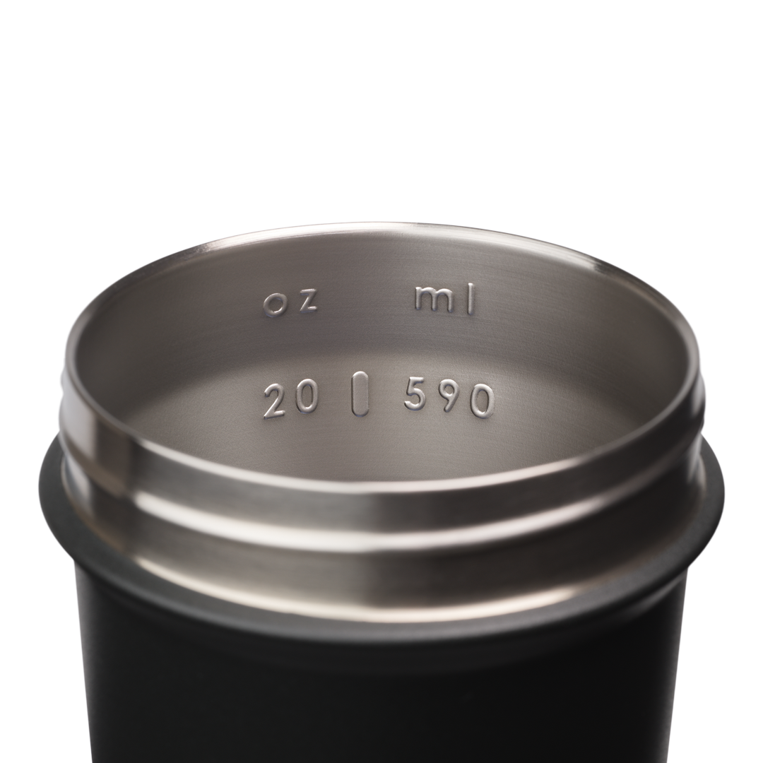 Sport Stainless Sleek shaker bottle with lockable lid and BlenderBall for smooth blends, featuring an insulated, easy-grip design and advanced blending technology. | Color#Smokestack