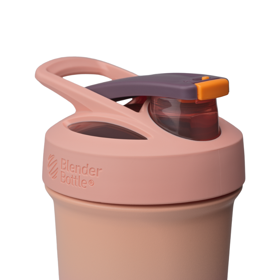 Sport Stainless Sleek shaker bottle with lockable lid and BlenderBall for smooth blends, featuring an insulated, easy-grip design and advanced blending technology. | Color#Sunrise