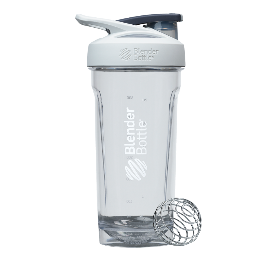 Chalk Grey Sport Protein Shake Cup 28oz | Material#Polypropylene (PP)_Color#Chalk Grey_Size#28oz