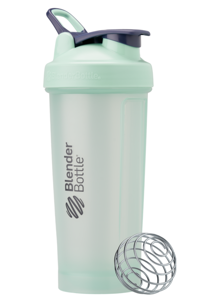 Mint BlenderBottle protein shake cup. | Color#Glacier_Size#28oz