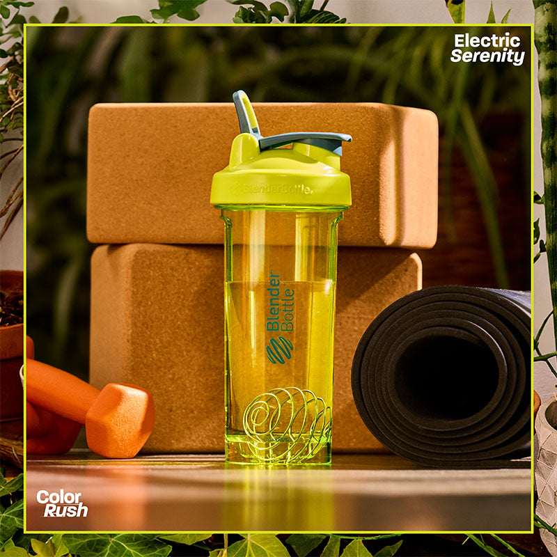 Electric serenity green shaker bottle