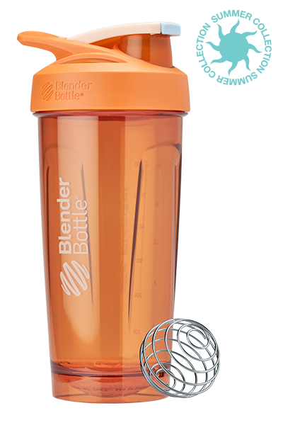 Citrus orange Strada Tritan odor-resistant shaker with locking lid.| Color#Citrus_Size#28oz