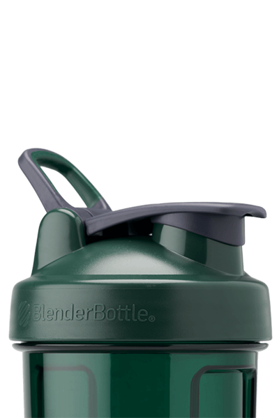 Dark green shaker cup with SpoutGuard™ to keep dirty fingers off the drinking spout. filter:all