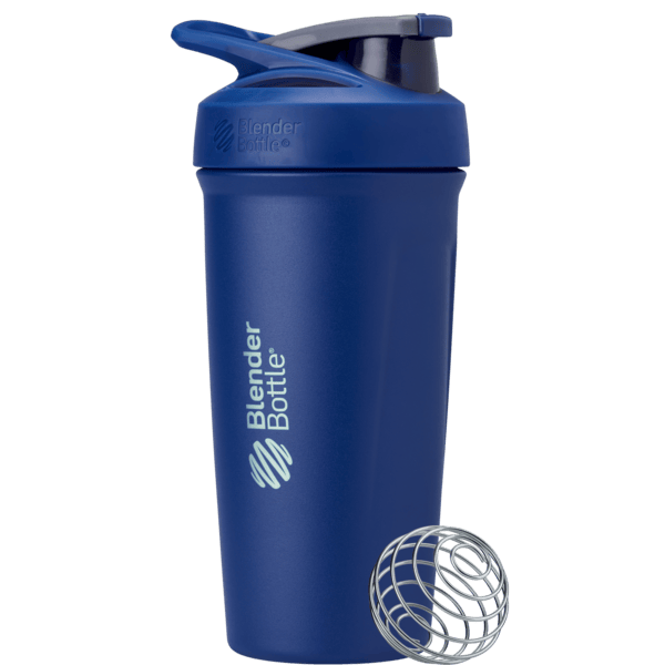 Dark blue Strada™ insulated protein shaker cup. | Color#Cobalt