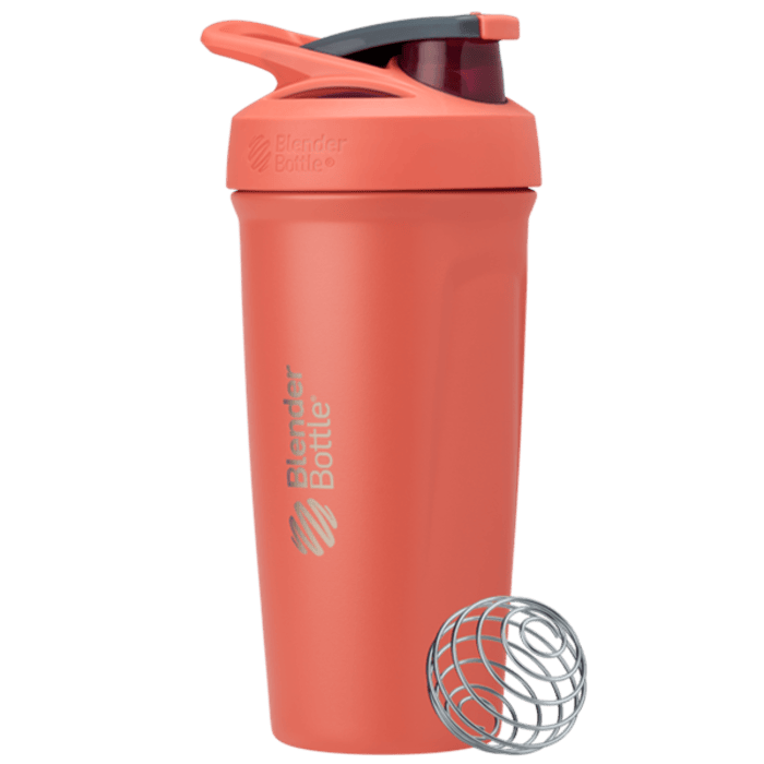Coral Sport Stainless insulated protein shaker cup. | Color#Grapefruit