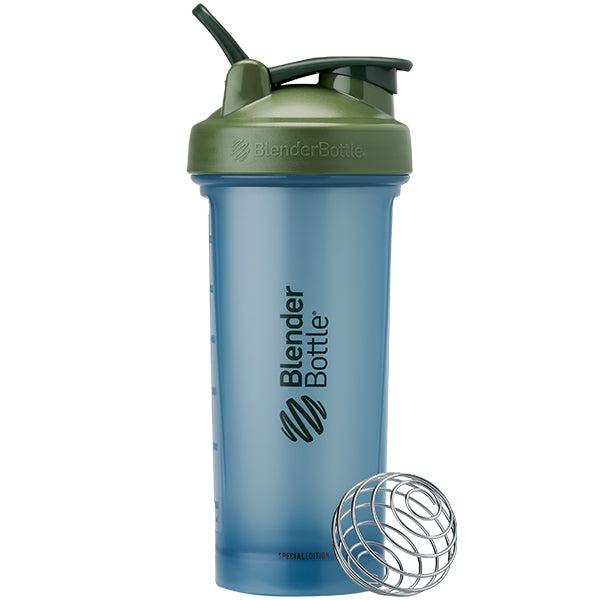 Blue and green blender bottle shaker cup