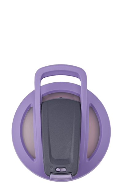 Purple Strada™ protein shake cup with a spill-proof lockable lid for on-the-go convenience. | filter:all