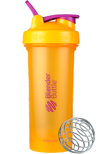BlenderBottle Color of the Month Protein Shaker Bottle Subscription - Orange and Purple
