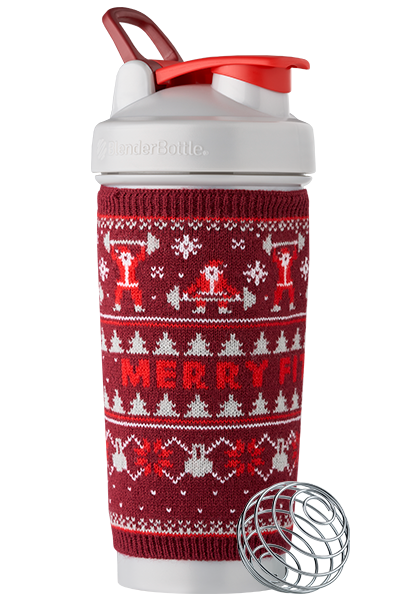 BlenderBottle 'Merry Fitmas' Shaker with Sweater - 28oz