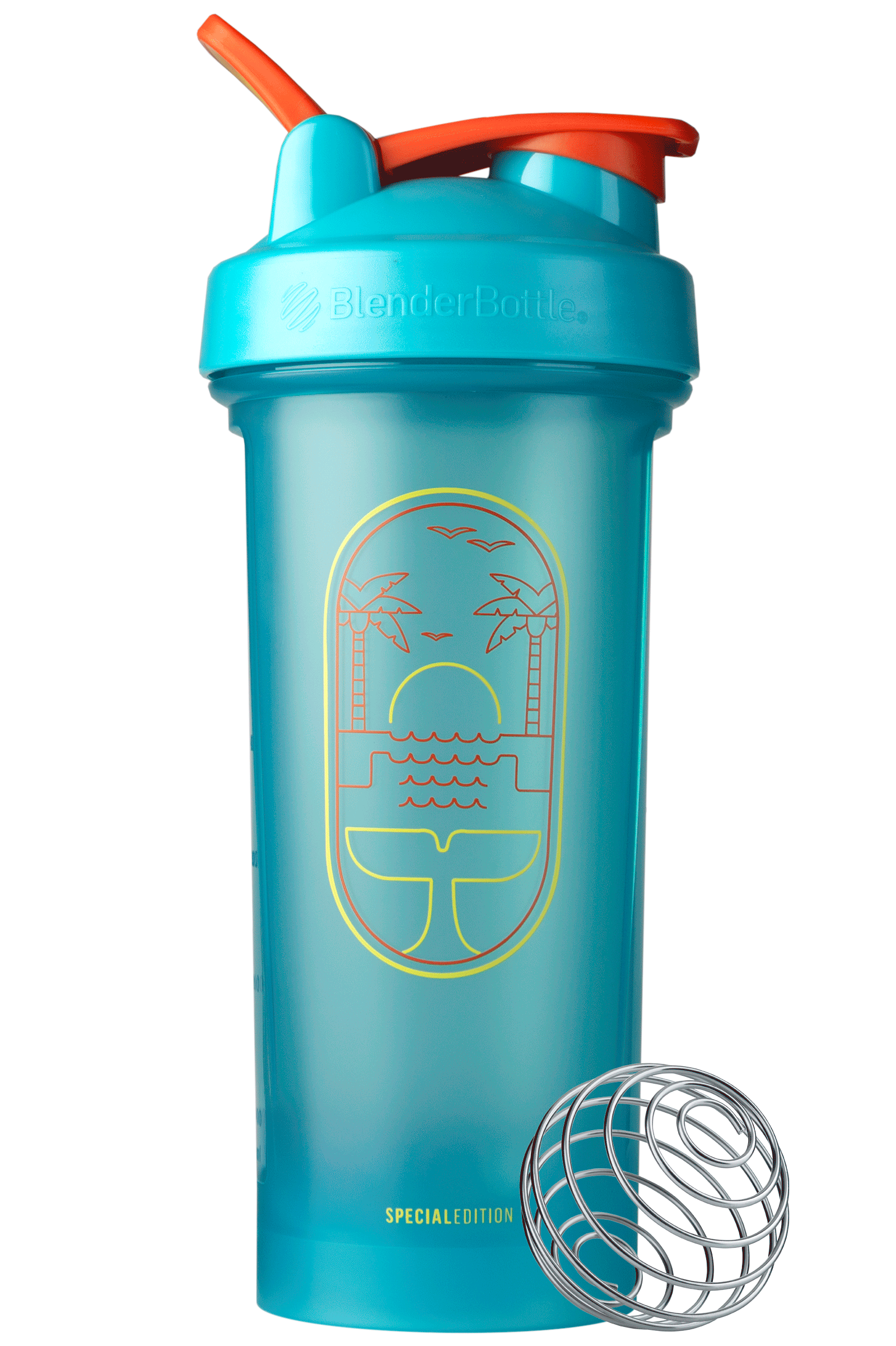 BlenderBottle Color of the Month Protein Shaker Bottle Subscription - Blue Beaches