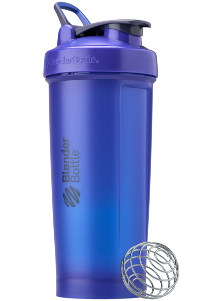 Blue BlenderBottle protein shake cup. | Color#cobalt_Size#45oz