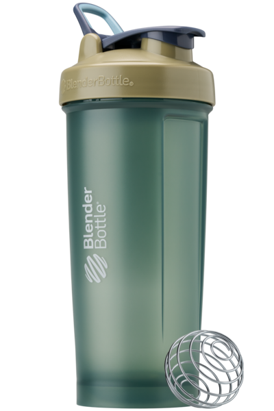 Green BlenderBottle protein shake cup. | Color#coastal_Size#45oz