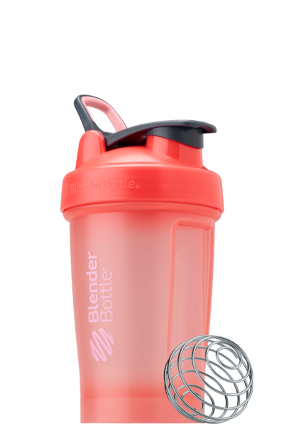 Coral 20oz BlenderBottle protein shake cup. | Color#grapefruit_Size#20oz