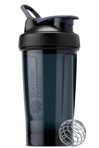 Black 24oz protein shake cup made of odor-resistant Tritan. | Color#nightshade_Size#24oz