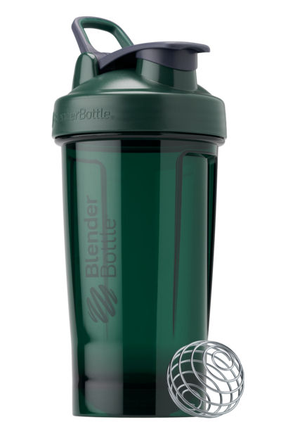 Dark green 24oz protein shake cup made of odor-resistant Tritan. | Color#viridian_Size#24oz