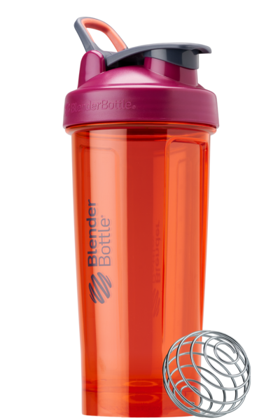 Dark orange 28oz shaker bottle made of odor-resistant Tritan. | Color#saffron_Size#28oz