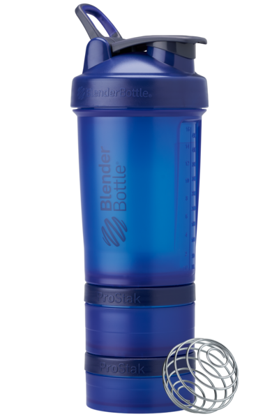 Cobalt blue ProStak shaker with storage for pills, supplements, protein, and more. | Color#Cobalt