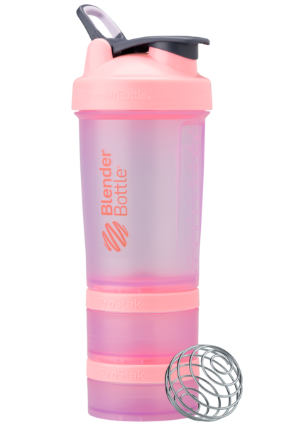 Pink ProStak shaker with storage for pills, supplements, protein, and more. | Color#Lilac