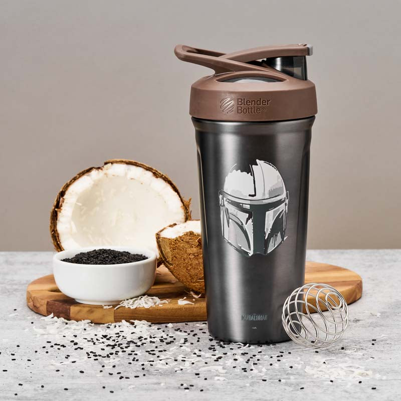 Black Sesame Coconut Protein Shake - Mando Strada - BlenderBottle