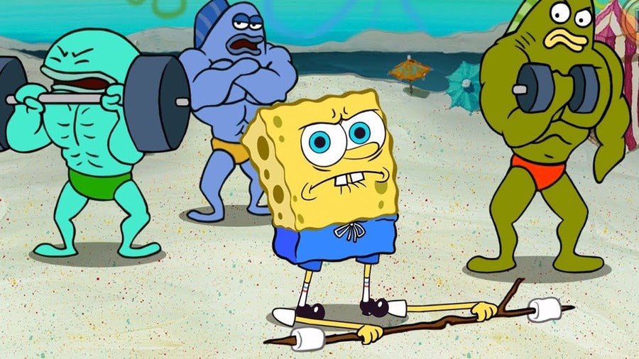 The SpongeBob Workout: Absorb the Gains 💪🍍
