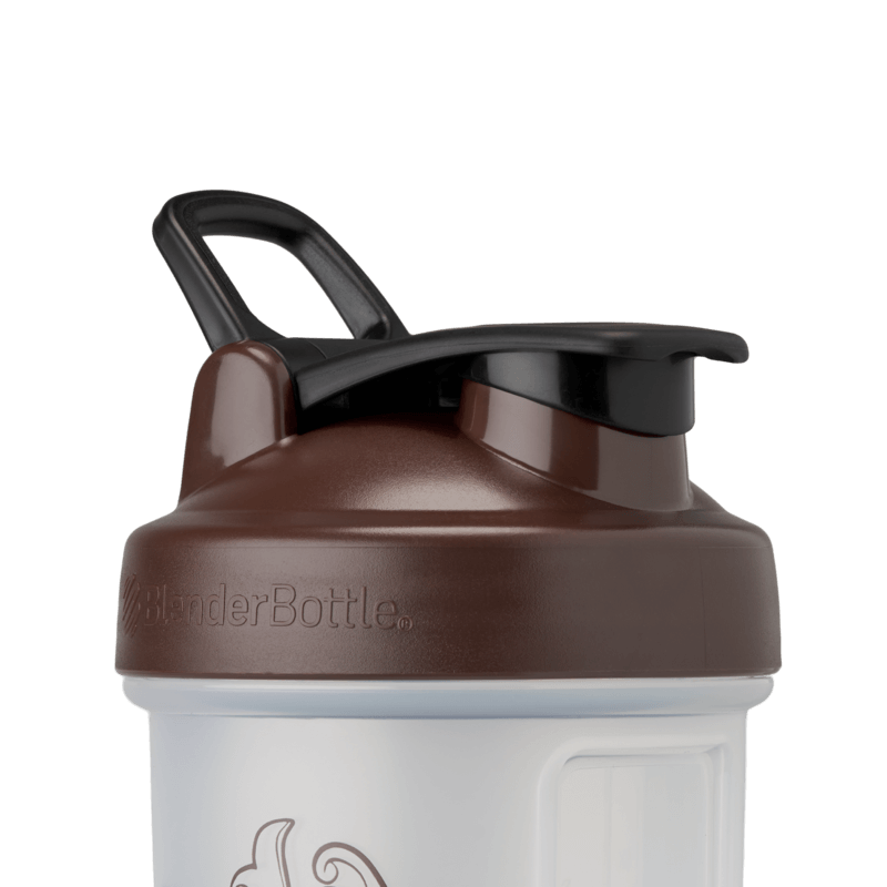 Will Of the Warrior shaker bottle with SpoutGuard™ to keep the drinking spout clean