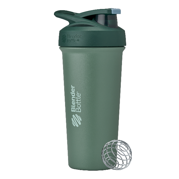 Sea Glass Sport Sleek stainless-steel shaker with locking lid.| Color#Sea Glass