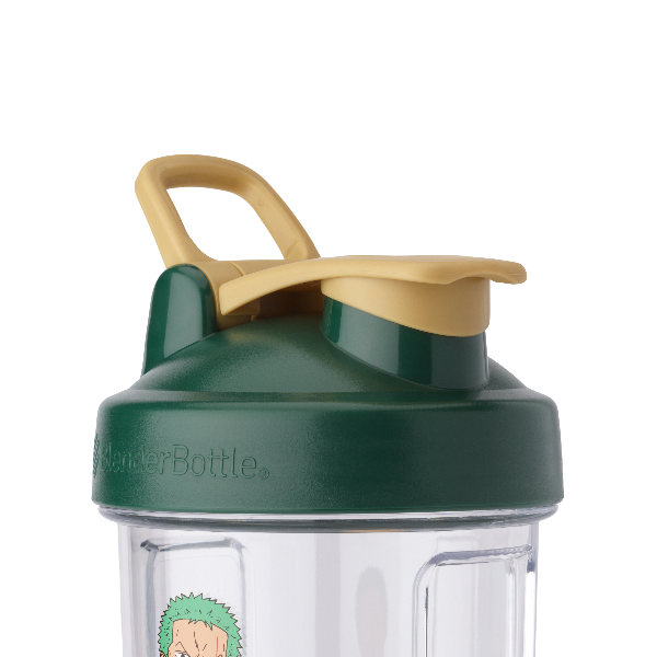 Lid view of the BlenderBottle OnePiece Zoro shaker cup | Color#Zoro