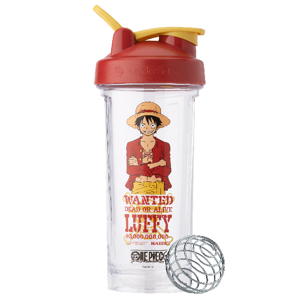 Full view of the BlenderBottle OnePiece Luffy shaker cup | Color#Luffy