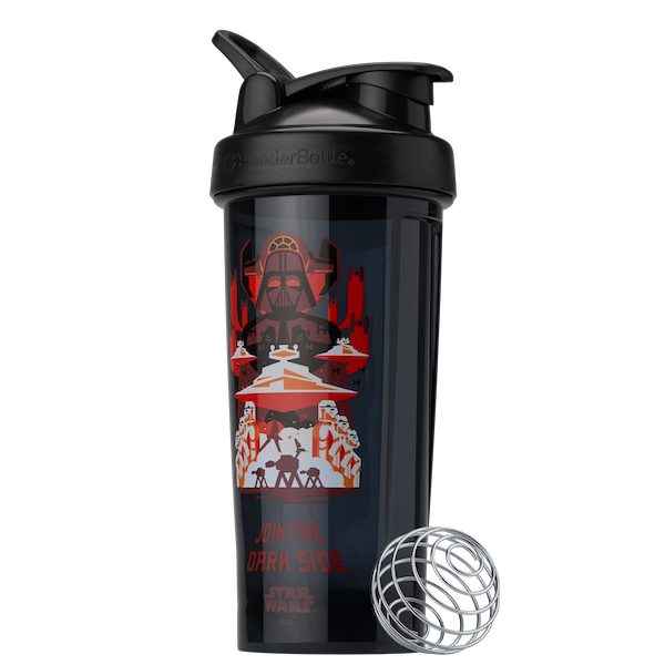 Black Dark Side ProSeries odor-resistant shaker bottle.  | Color #Dark Side