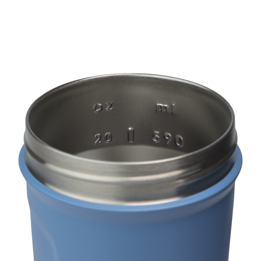 Dark blue Strada™ insulated protein shaker cup. | Color#Gameday Blue