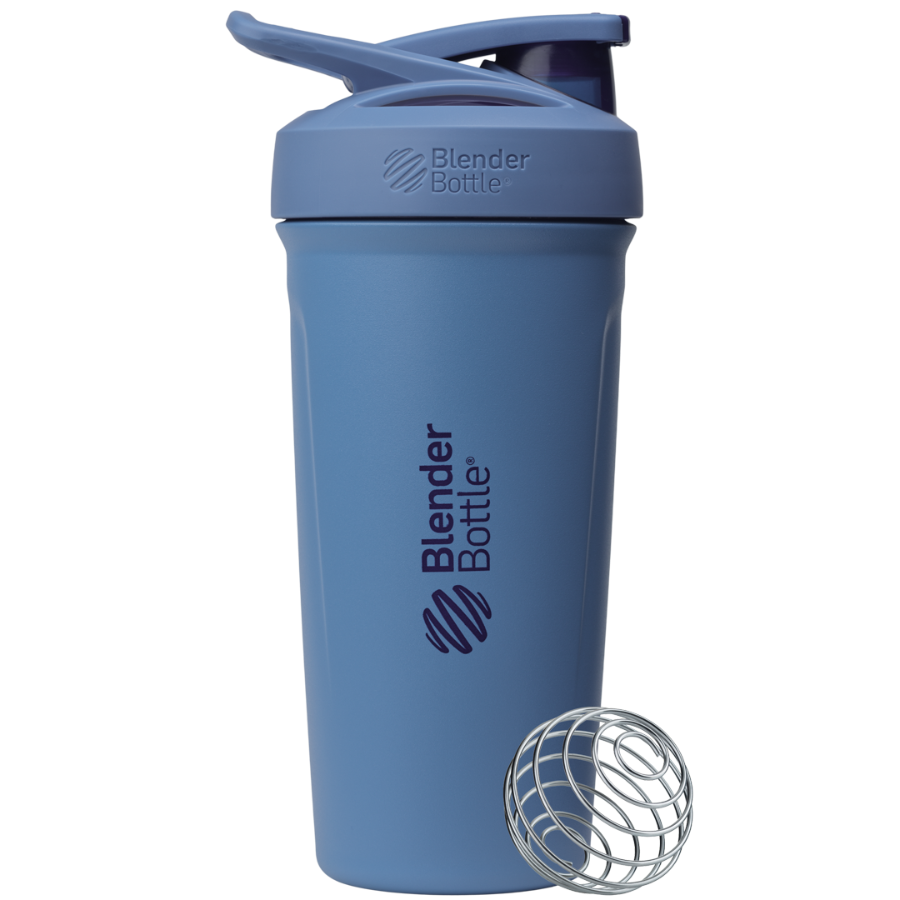 Dark blue Strada™ insulated protein shaker cup. | Color#Gameday Blue