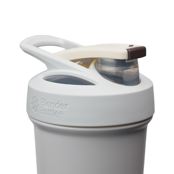 Sport Stainless Sleek shaker bottle with lockable lid and BlenderBall for smooth blends, featuring an insulated, easy-grip design and advanced blending technology. | Color#Fog
