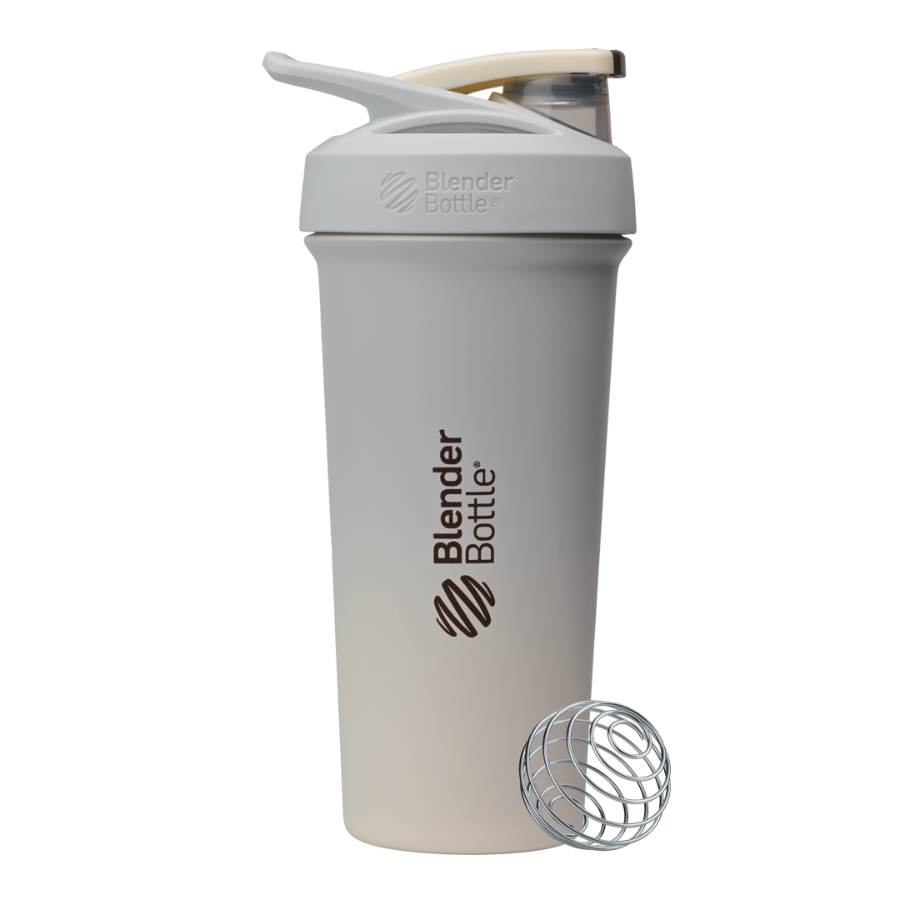 Sport Stainless Sleek shaker bottle with lockable lid and BlenderBall for smooth blends, featuring an insulated, easy-grip design and advanced blending technology. | Color#Fog