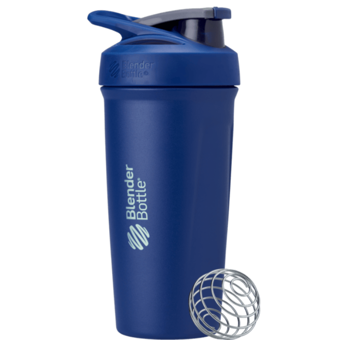 Dark blue Strada™ insulated protein shaker cup. | Color#Cobalt