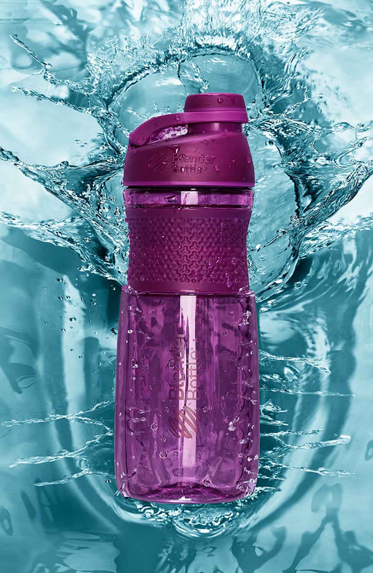 16 oz Spectrum Protein Shaker Workout Sport Bottle With Metal Mixing Spring