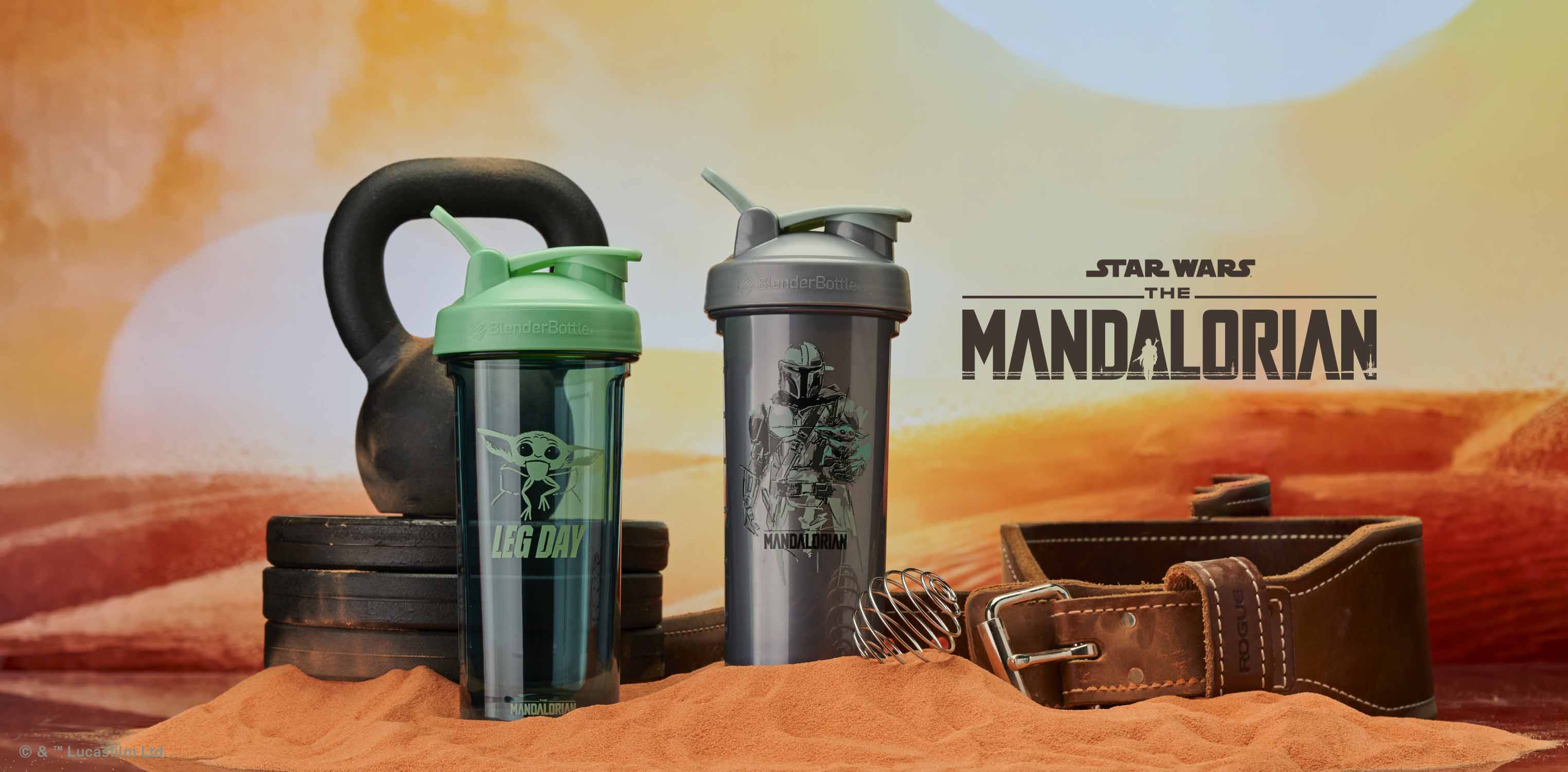 Blender Bottle The Mandalorian Pro Series 28 oz. Shaker with Loop