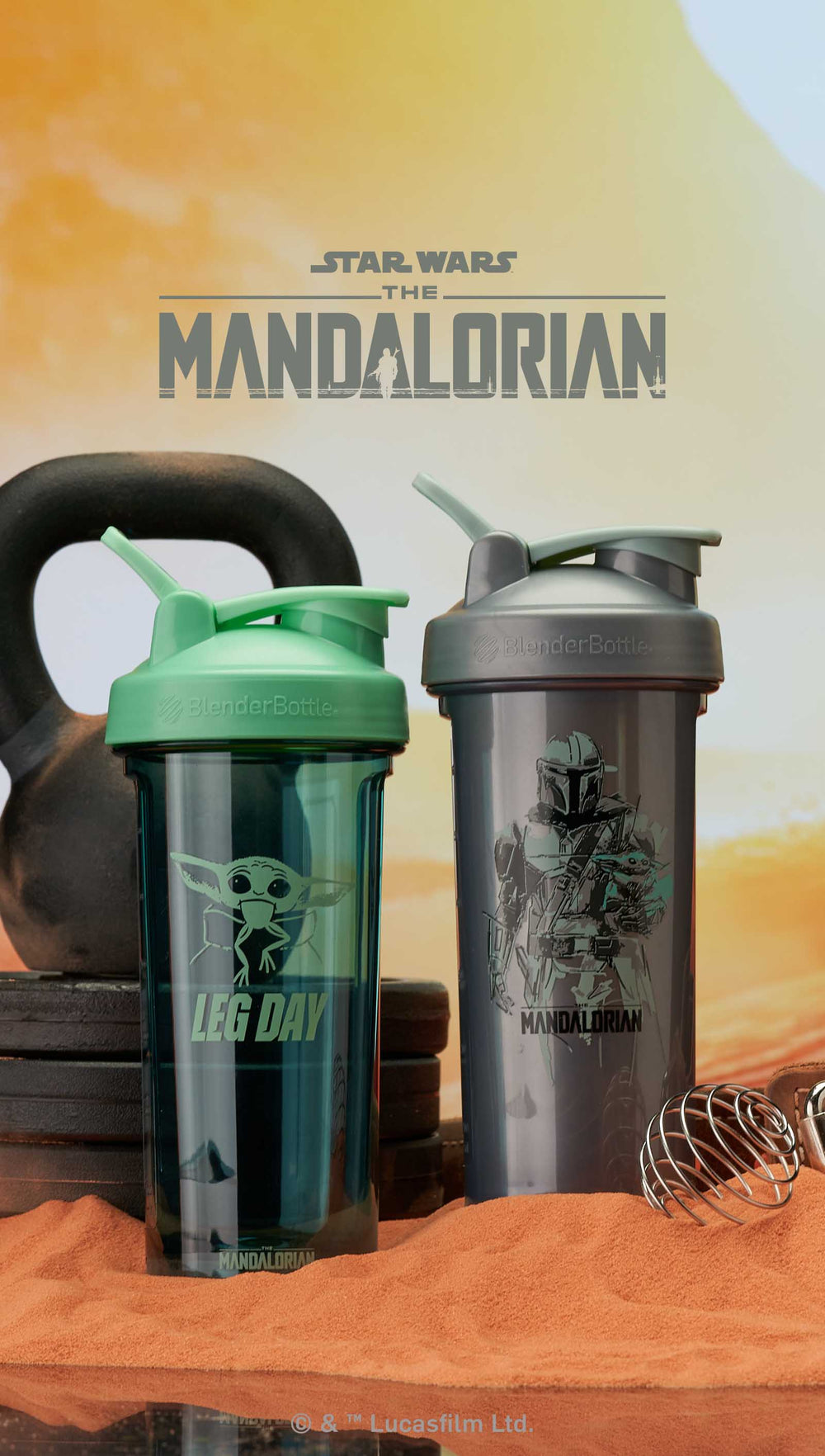 The Mandalorian Protein Shaker Bottles BlenderBottle