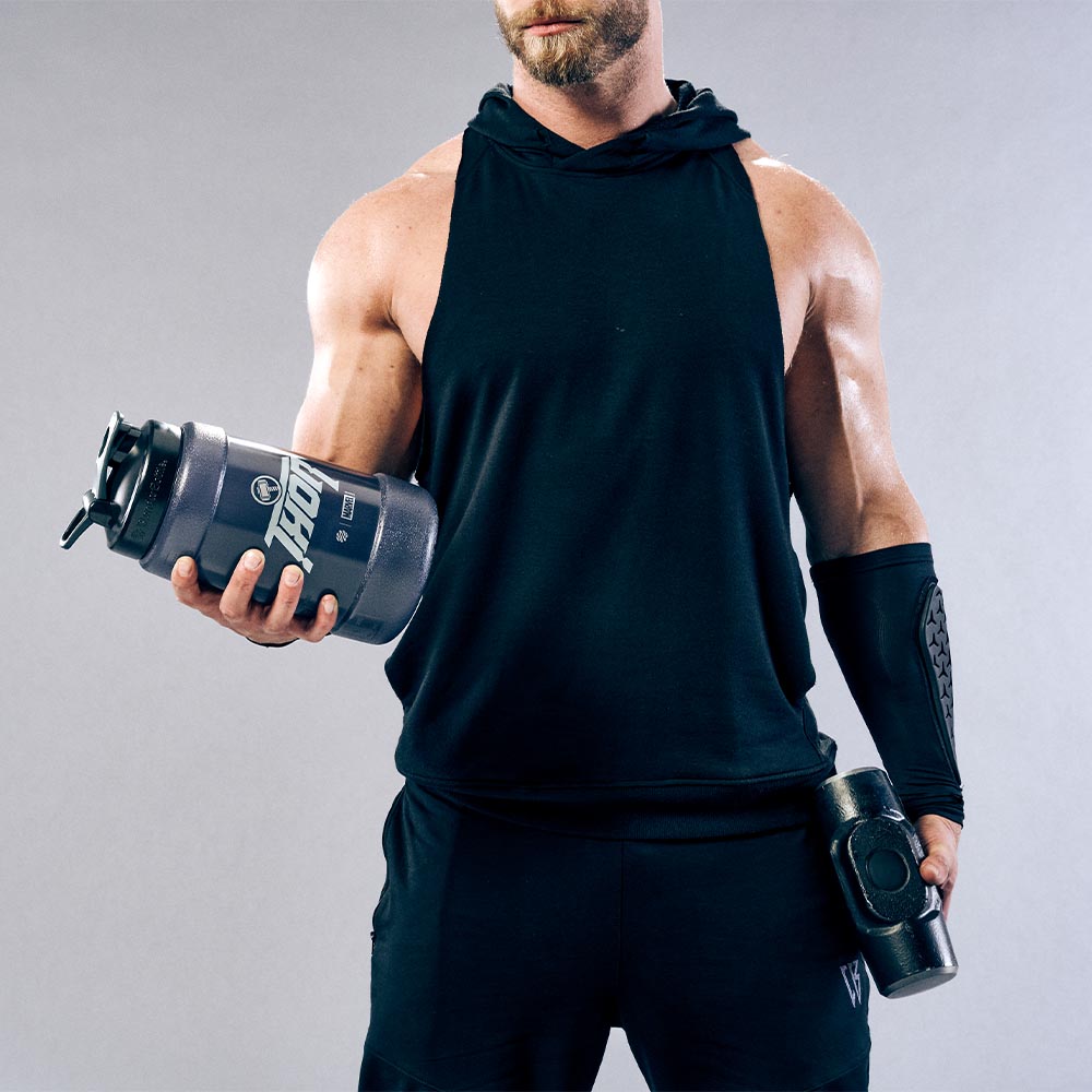 Man holding Thor water jug