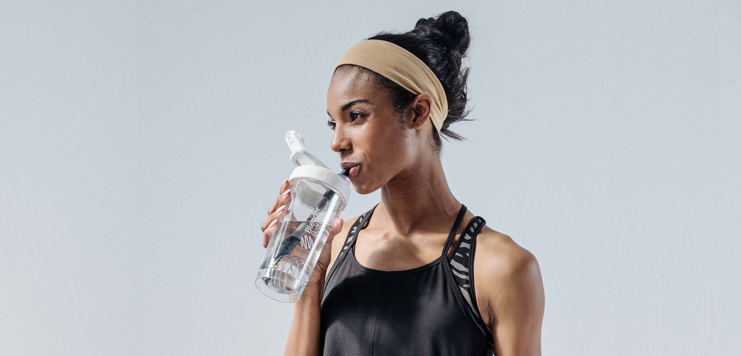 Finally, a straw for your favorite BlenderBottle® shakers. With a flexible  silicone spring it easily stays in your bottle and has a  perfect-position, By BlenderBottle